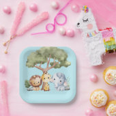 BLUE SAFARI BABY SHOWER PAPPTELLER (Party)