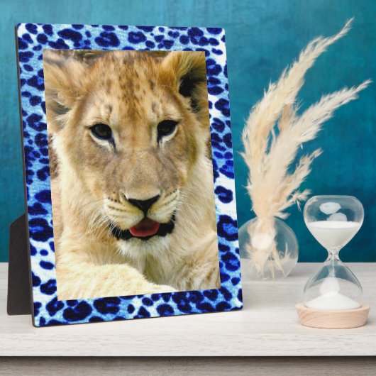 Blue Safari Fotoplatte (Seite)
