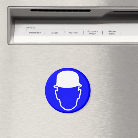 Blue Safety Helm Magnet (In Situ (Geschirrspüler))