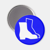 Blue Safety Shoes Magnet (Vorderseite/Rückseite)