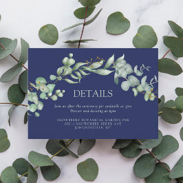 Blue Sage Eukalyptus Greenery Wedding Begleitkarte