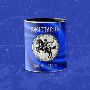 Blue Sagittarius Tasse