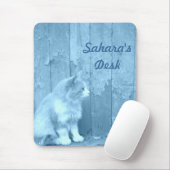 Blue Sahara (Cat) Maus Pad *PERSONALIZE* Mousepad (Mit Mouse)