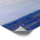 Blue Sailboat Seascape Malerei Poster (Ecke)