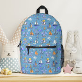 Blue Sailing Boat Rucksack