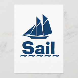 Blue Sailing Einladung