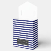 Blue Sailor Stripe Custom Wedding Geschenkschachtel (Geöffnet)