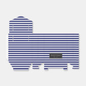 Blue Sailor Stripe Custom Wedding Geschenkschachtel (Ungefaltet)
