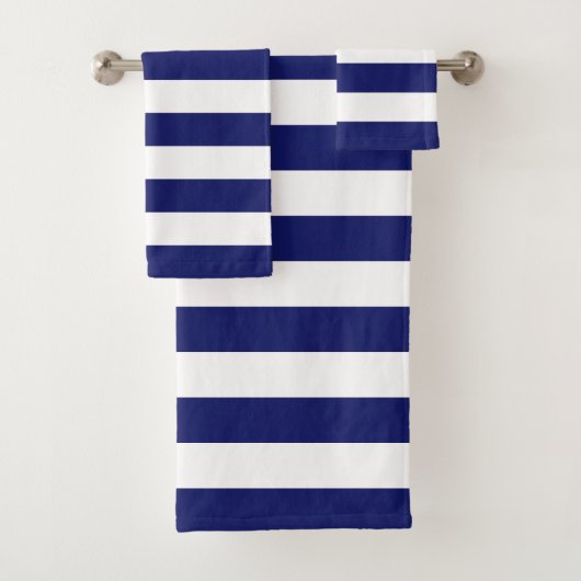 Blue Sailor Stripe (groß) Badhandtuch Set (Insitu)