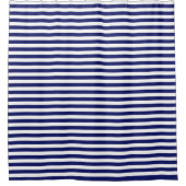 Blue Sailor Stripe (groß) Duschvorhang (Vorderseite)