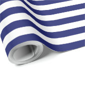 Blue Sailor Stripe (groß) Geschenkpapier (Rolleneckpunkt)