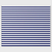 Blue Sailor Stripe (groß) Geschenkpapier (Flach)