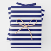 Blue Sailor Stripe (groß) Geschenkpapier Set (Beispiel)