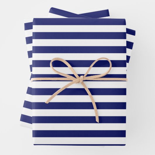 Blue Sailor Stripe (groß) Geschenkpapier Set (Beispiel)
