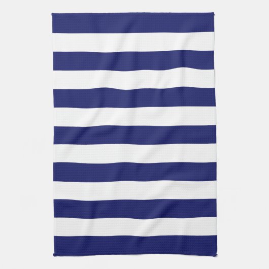 Blue Sailor Stripe (groß) Geschirrtuch (Vertikal)