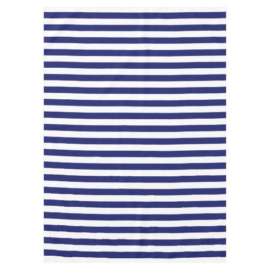 Blue Sailor Stripe (groß) Tischdecke (Vorderseite)