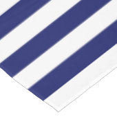 Blue Sailor Stripe (groß) Tischdecke (Schrägansicht)