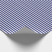 Blue Sailor Stripe (kleiner Maßstab) Geschenkpapier (Ecke)
