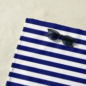 Blue Sailor Stripe (kleiner Maßstab) Strandtuch (Beispiel)