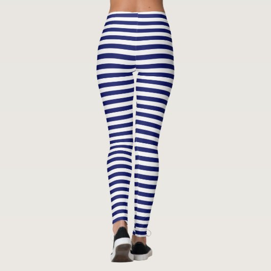 Blue Sailor Stripe Leggings (Rückseite)