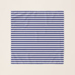 Blue Sailor Stripe Schal<br><div class="desc">Klassischer Schal mit dunkelblauen Seglerstreifen</div>