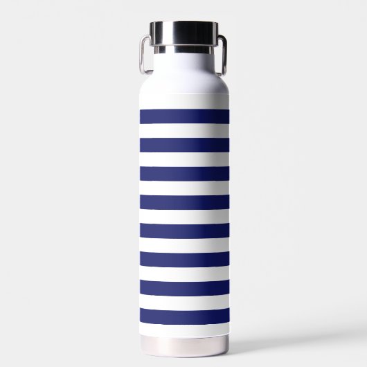 Blue Sailor Stripe Trinkflasche (Vorne)