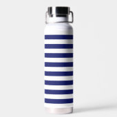 Blue Sailor Stripe Trinkflasche (Rückseite)