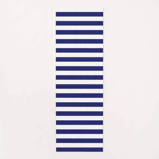 Blue Sailor Stripe Yogamatte (Vorderseite)