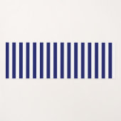 Blue Sailor Stripe Yogamatte (Vorderseite (Horizontal))