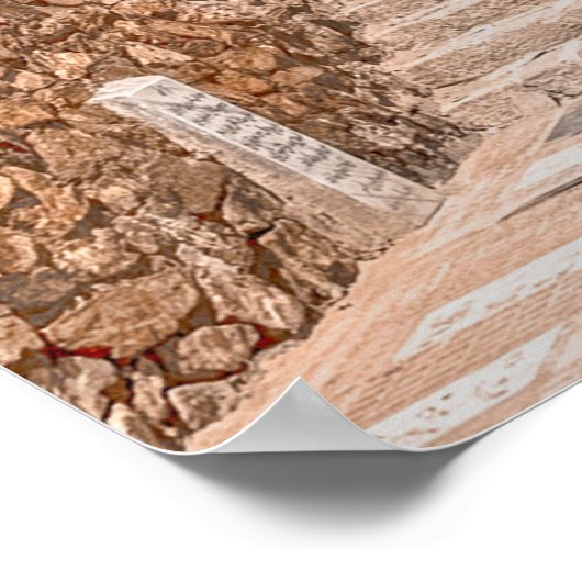 Blue Sakhi Shrine Moschee in Kabul Afghanistan Poster (Ecke)