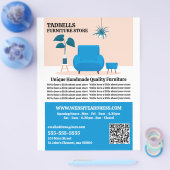 Blue Salon - Möbelgeschäft Vertrieb Flyer (Einzeln)