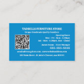 Blue Salon - Möbelgeschäft Vertrieb Visitenkarte (Rückseite)