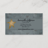 Blue Saltbox Primitive Country Business Card Visitenkarte (Rückseite)