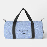 Blue Same Komon Customizable Duffle Bag