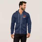Blue San Francisco Fleece Zip Hoodie (Vorne ganz)