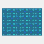 Blue Sand Dollar Geschenkpapier Set (Vorderseite)