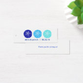 Blue Sand Dollar Gift Tags (Schreibtisch)