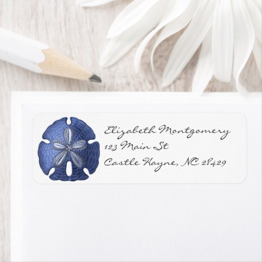 Blue Sand Dollar Labels (Insitu)
