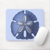 Blue Sand Dollar Mousepad (Mit Mouse)
