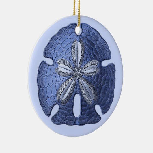 Blue Sand Dollar Ornament (Rechts)