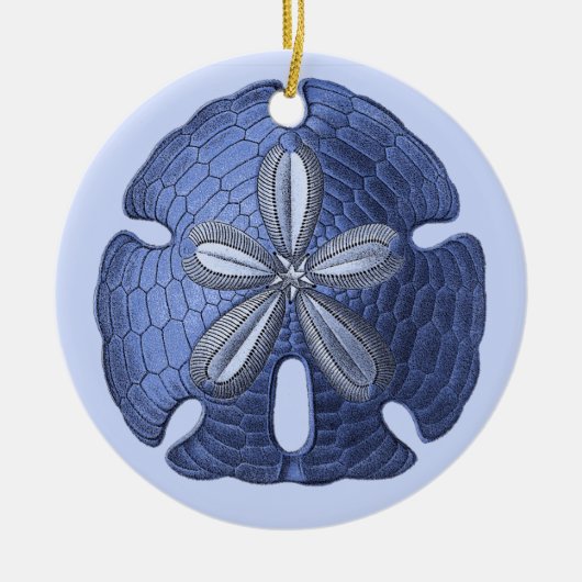 Blue Sand Dollar Ornament (Vorne)