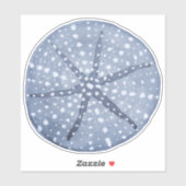 Blue Sand Dollar Sticker oder Label (Blatt)