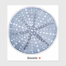Blue Sand Dollar Sticker oder Label