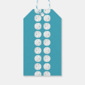 Blue Sand Dollars Beach Weihnachten Geschenkanhänger (Rückseite)