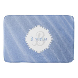Blue Sand Ripples Personalisiert Bath Mat Badematte
