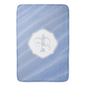 Blue Sand Ripples Personalisiert Bath Mat Badematte (Vorderseite Vertikal)