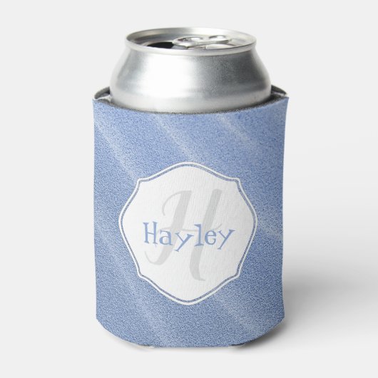 Blue Sand Ripples Personalisiert Cooler Dosenkühler (Kanne Vorderseite)