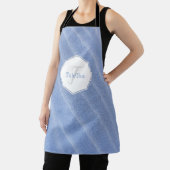 Blue Sand Ripples Personalisierte Schürze (InSitu)