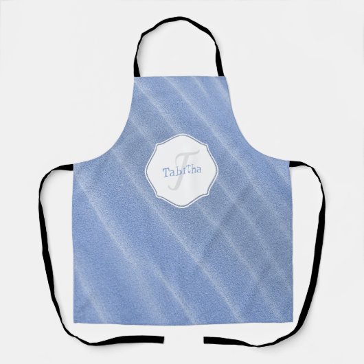 Blue Sand Ripples Personalisierte Schürze (Vorderseite)