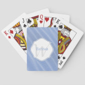 Blue Sand Ripples Personalisierte Spielkarten (Rückseite)